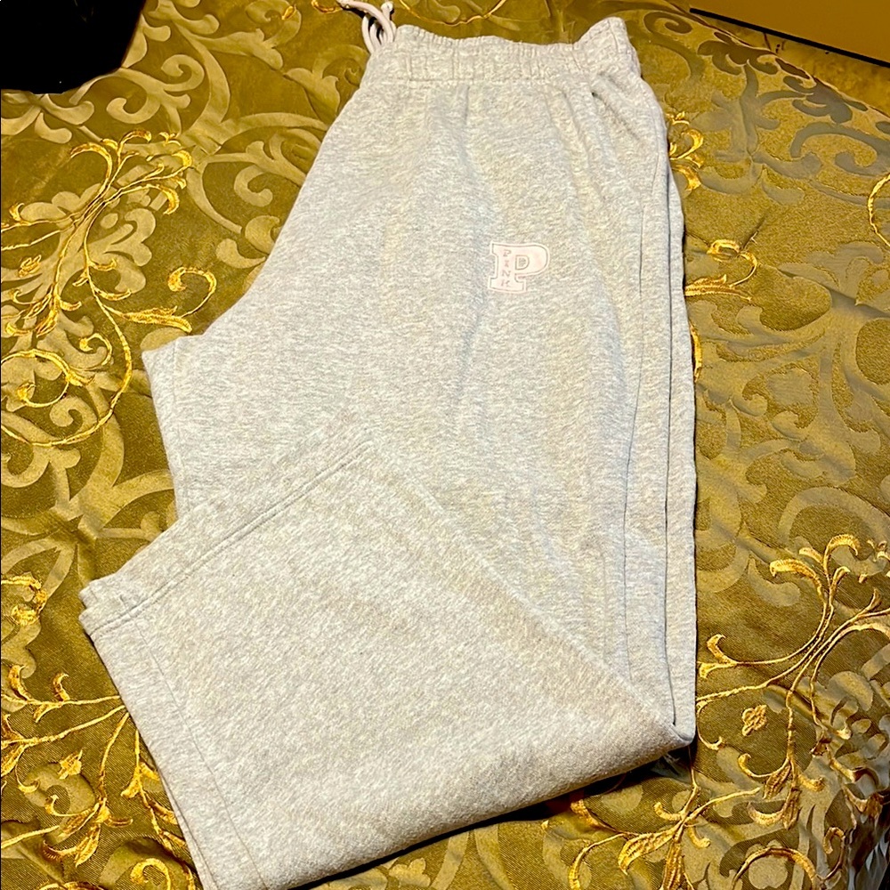 Gray Sweatpants with Logo